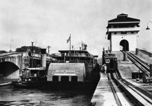 Delta Queen pass through the Panama Canal.