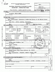 National Register of Historic Places. Inventory - Nomination form